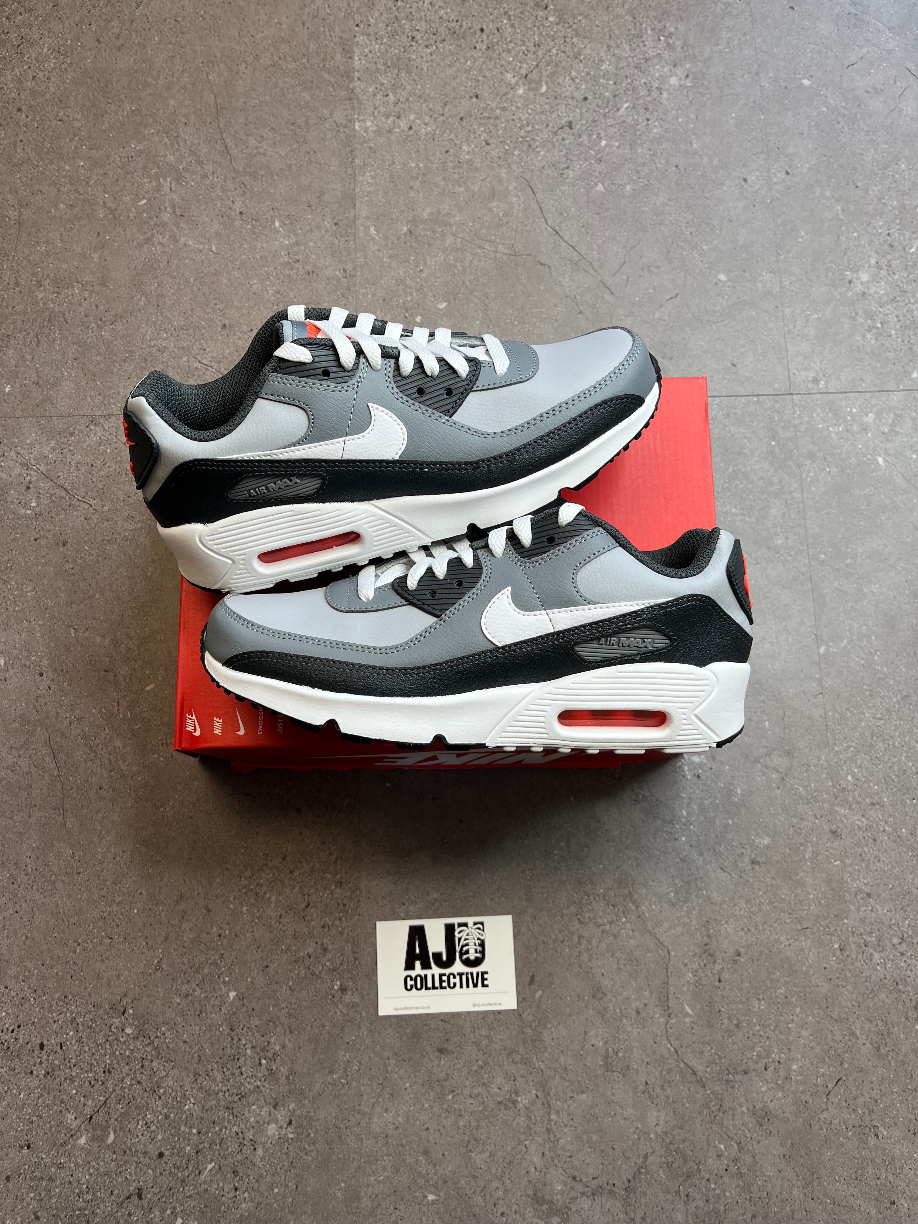 Nike Air Max 90 Wolf Grey White Cool Grey GS