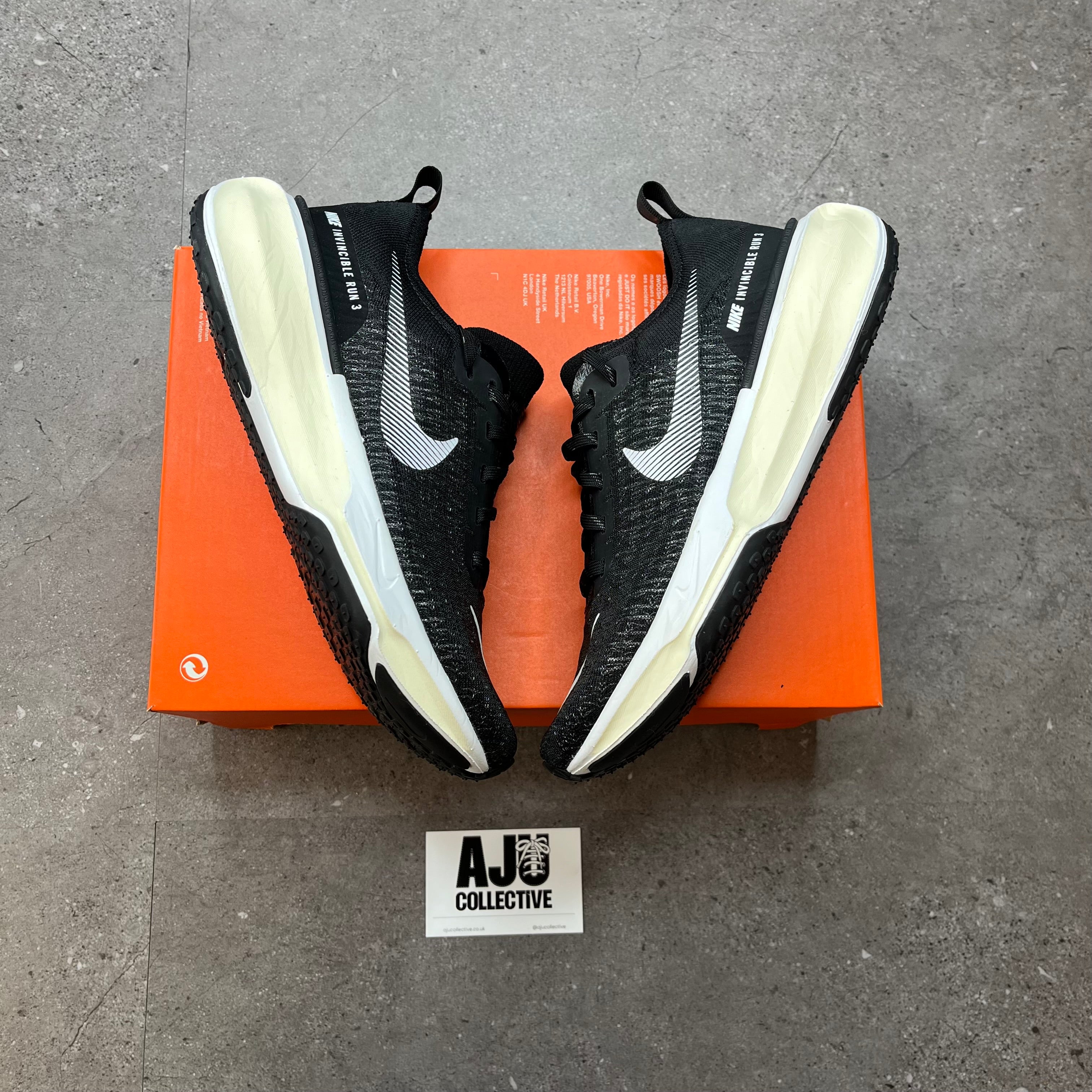 Nike ZoomX Invincible Run Flyknit 3 Black White