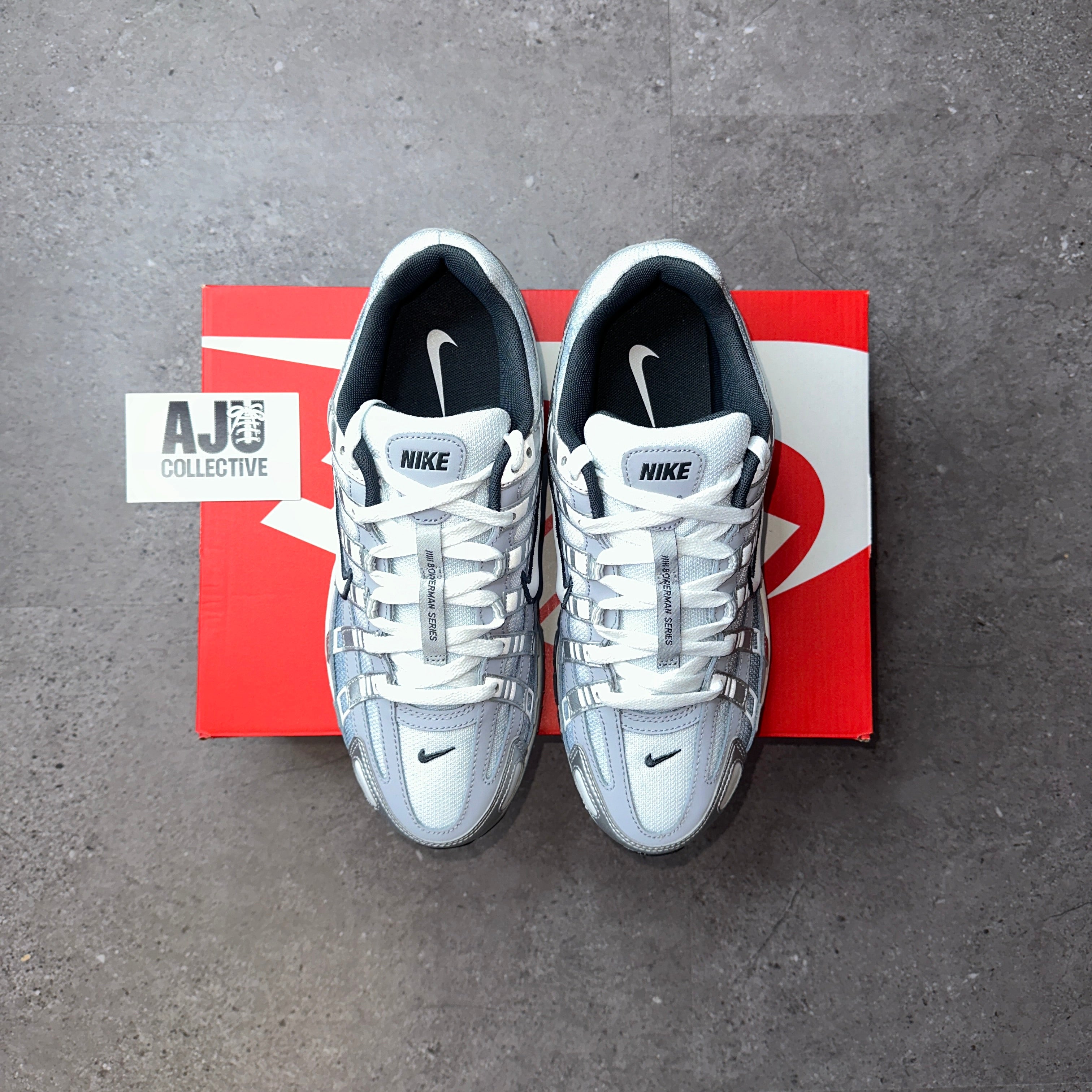 Nike P-6000 Metallic Silver Wolf Grey