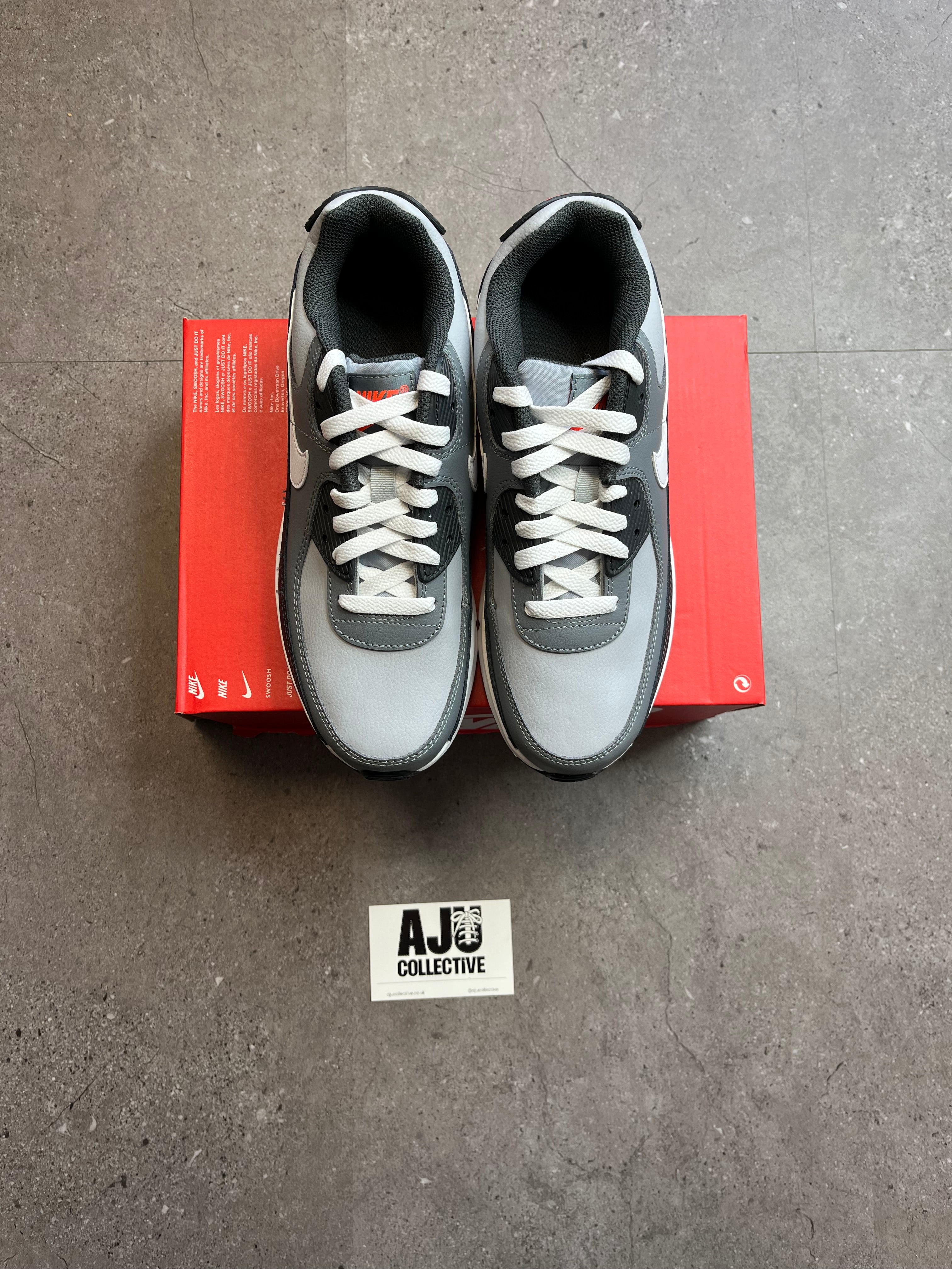 Nike Air Max 90 Wolf Grey White Cool Grey GS