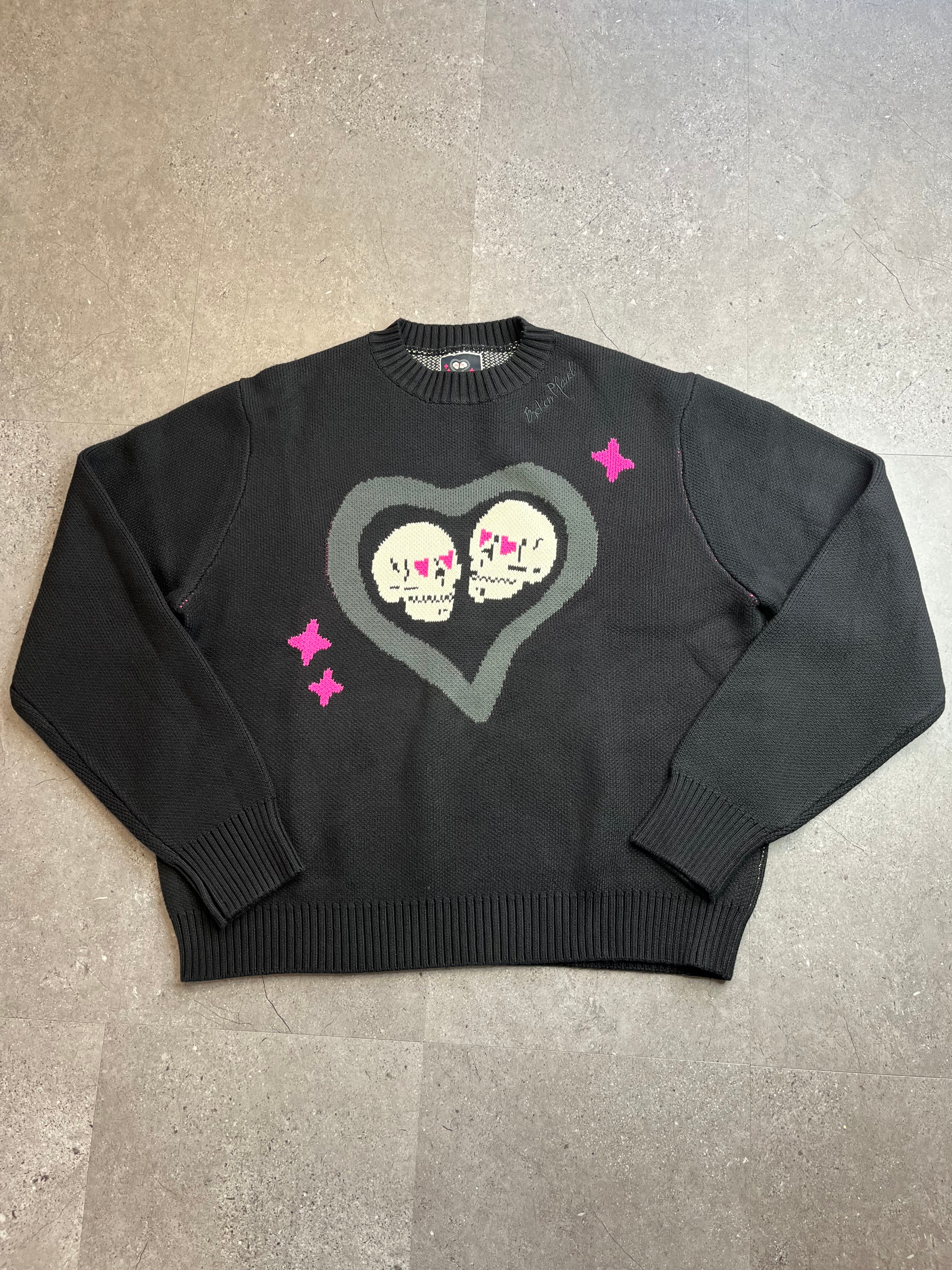 Broken Planet Knitted Sweater Black