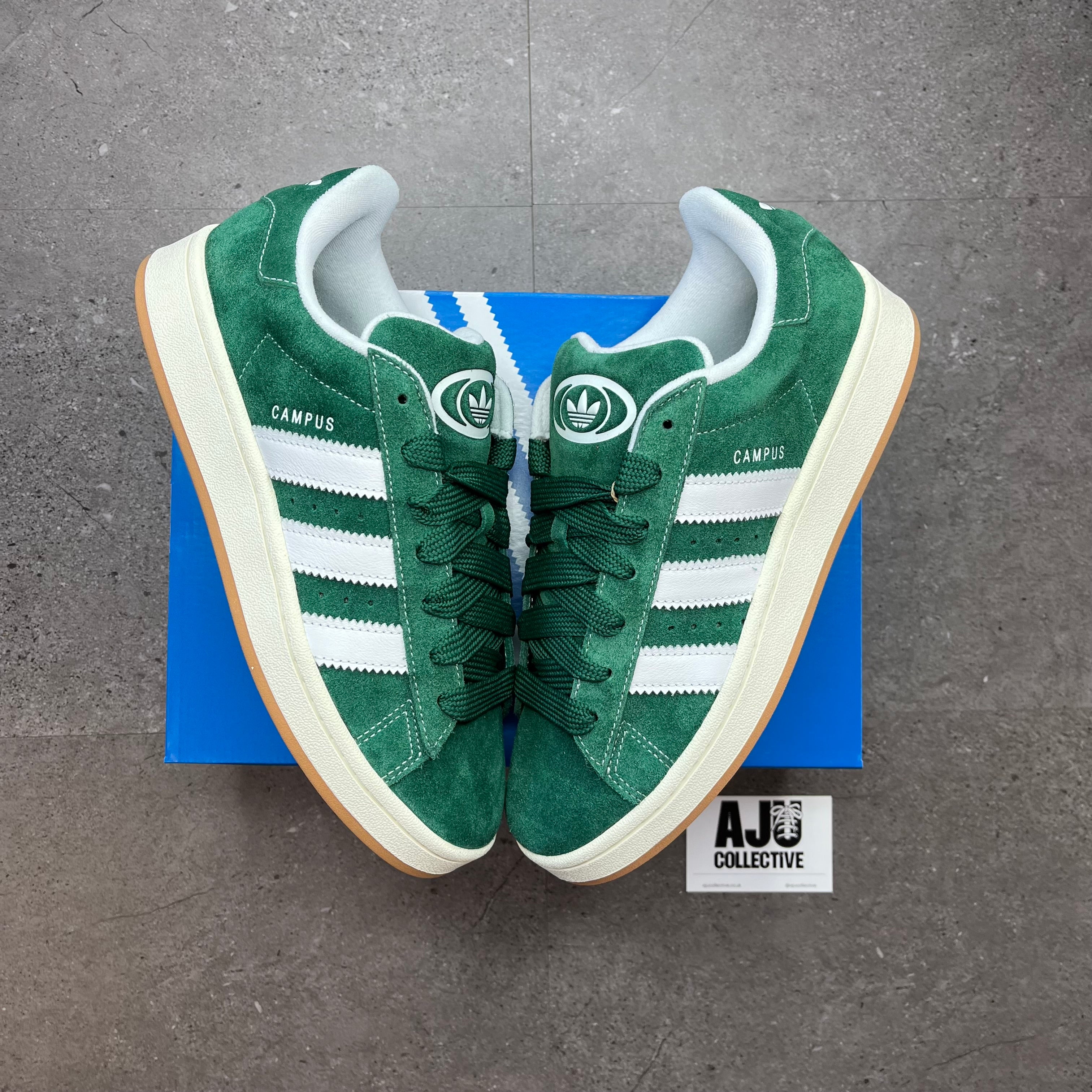 Adidas Campus Dark Green White