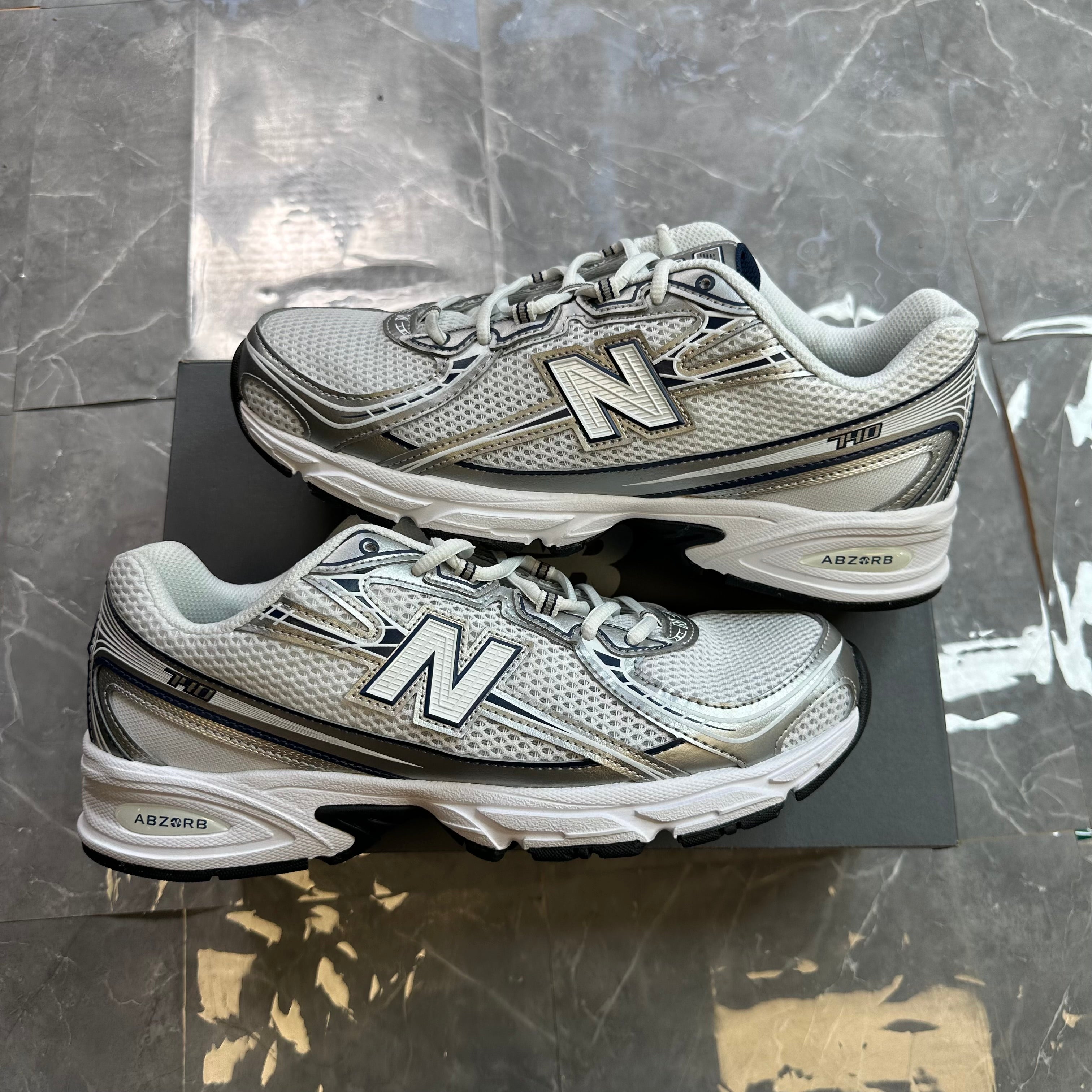 New Balance 740 White Sail Navy