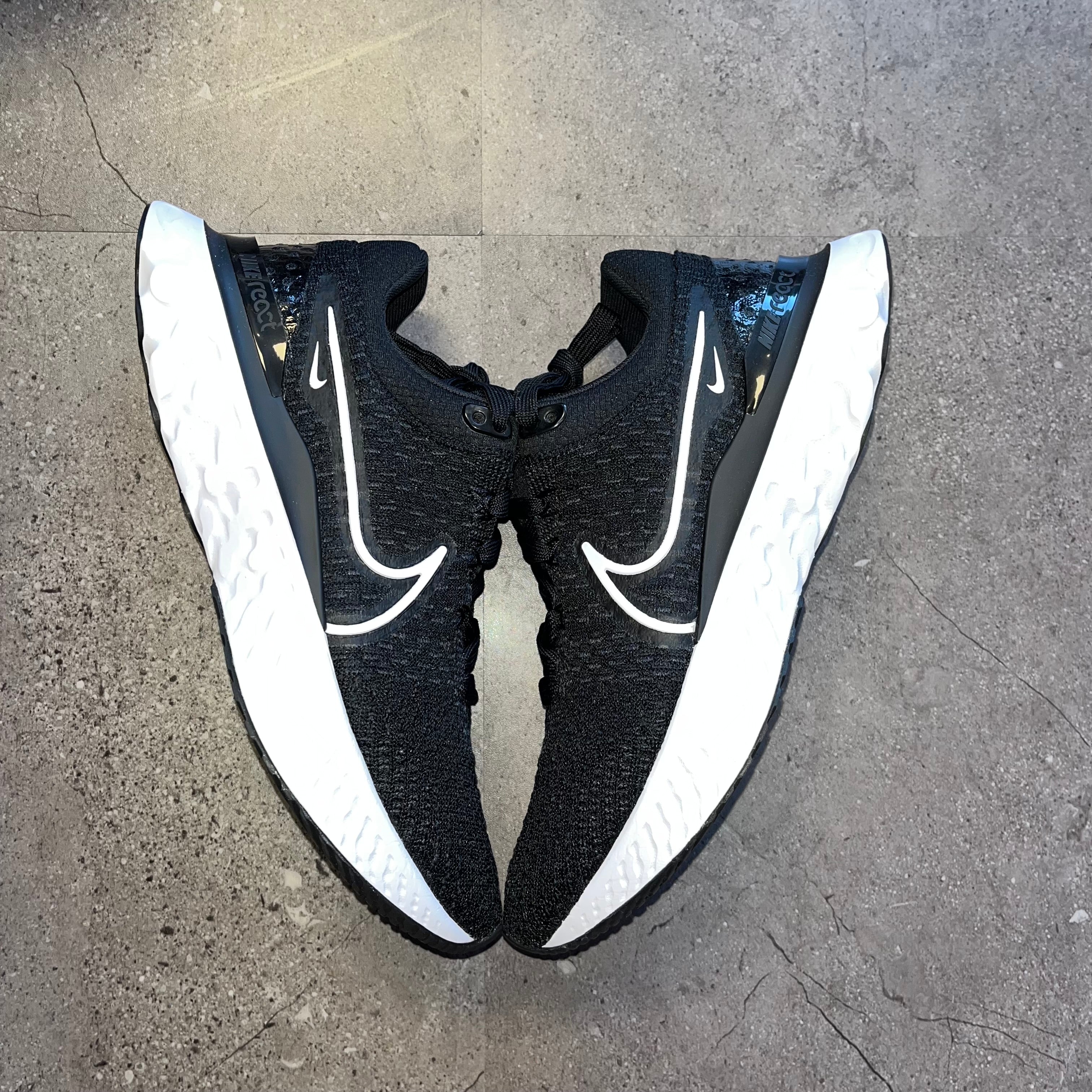 Nike React Infinity Run 3 Flyknit Black White
