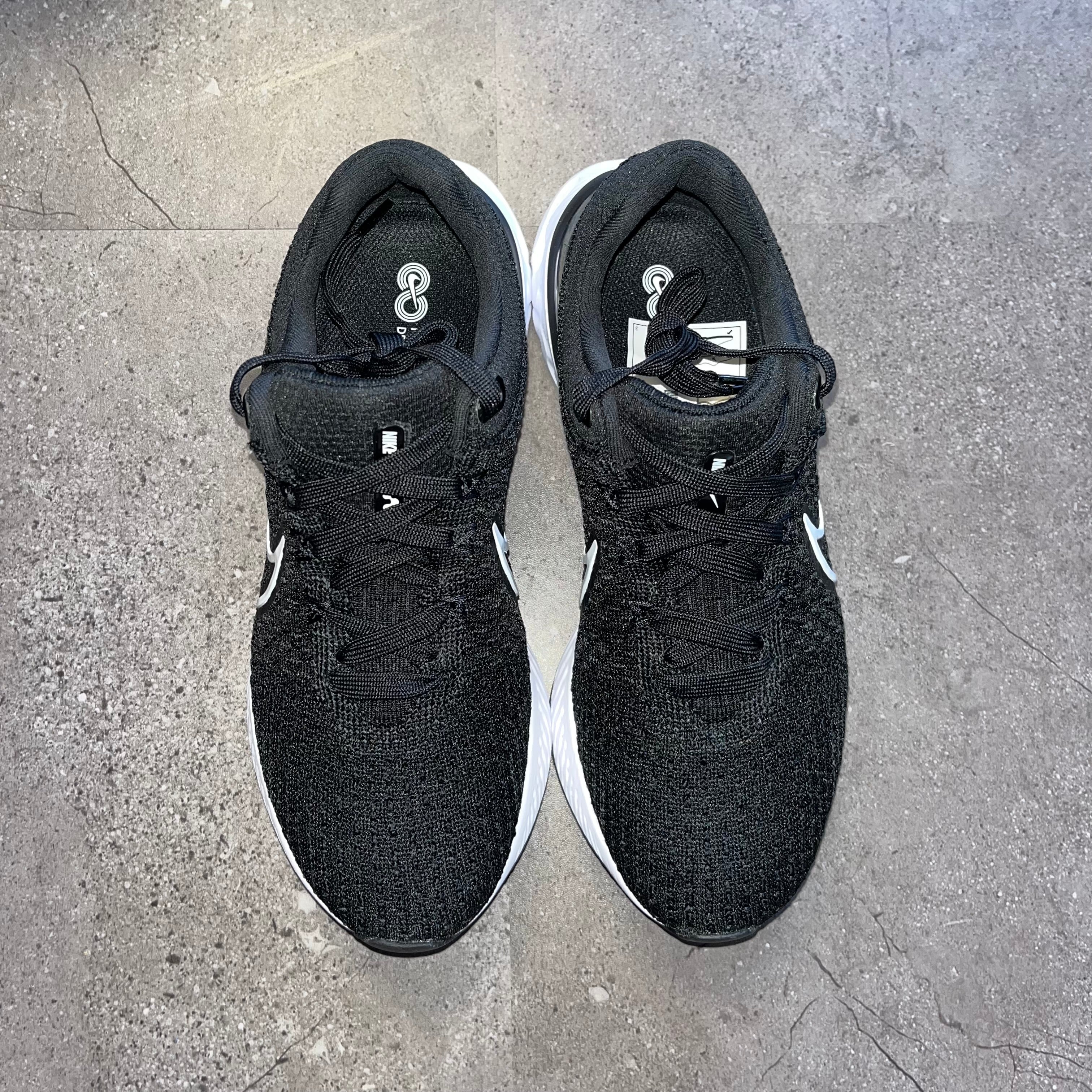 Nike React Infinity Run 3 Flyknit Black White