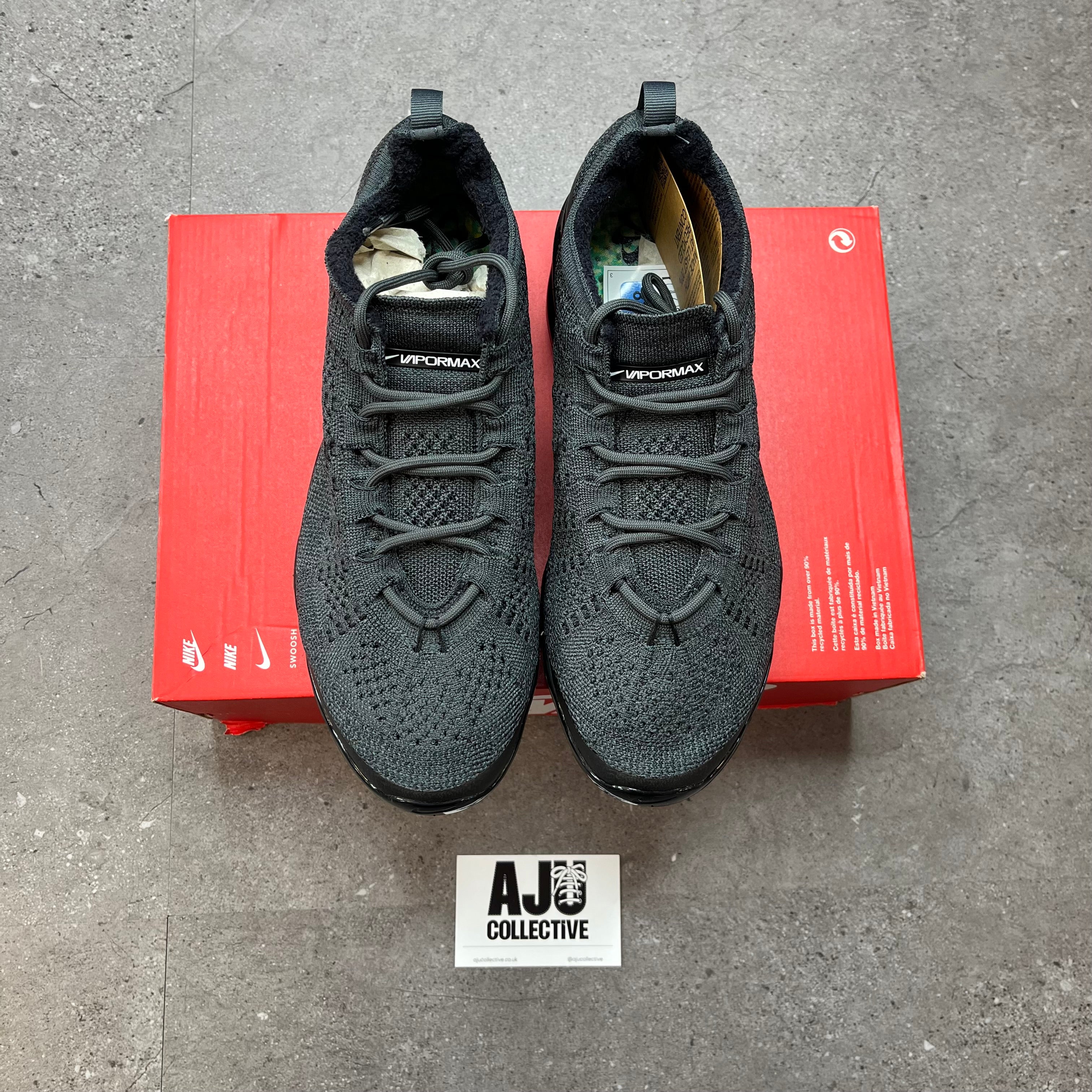Nike Vapormax Flyknit Black Grey