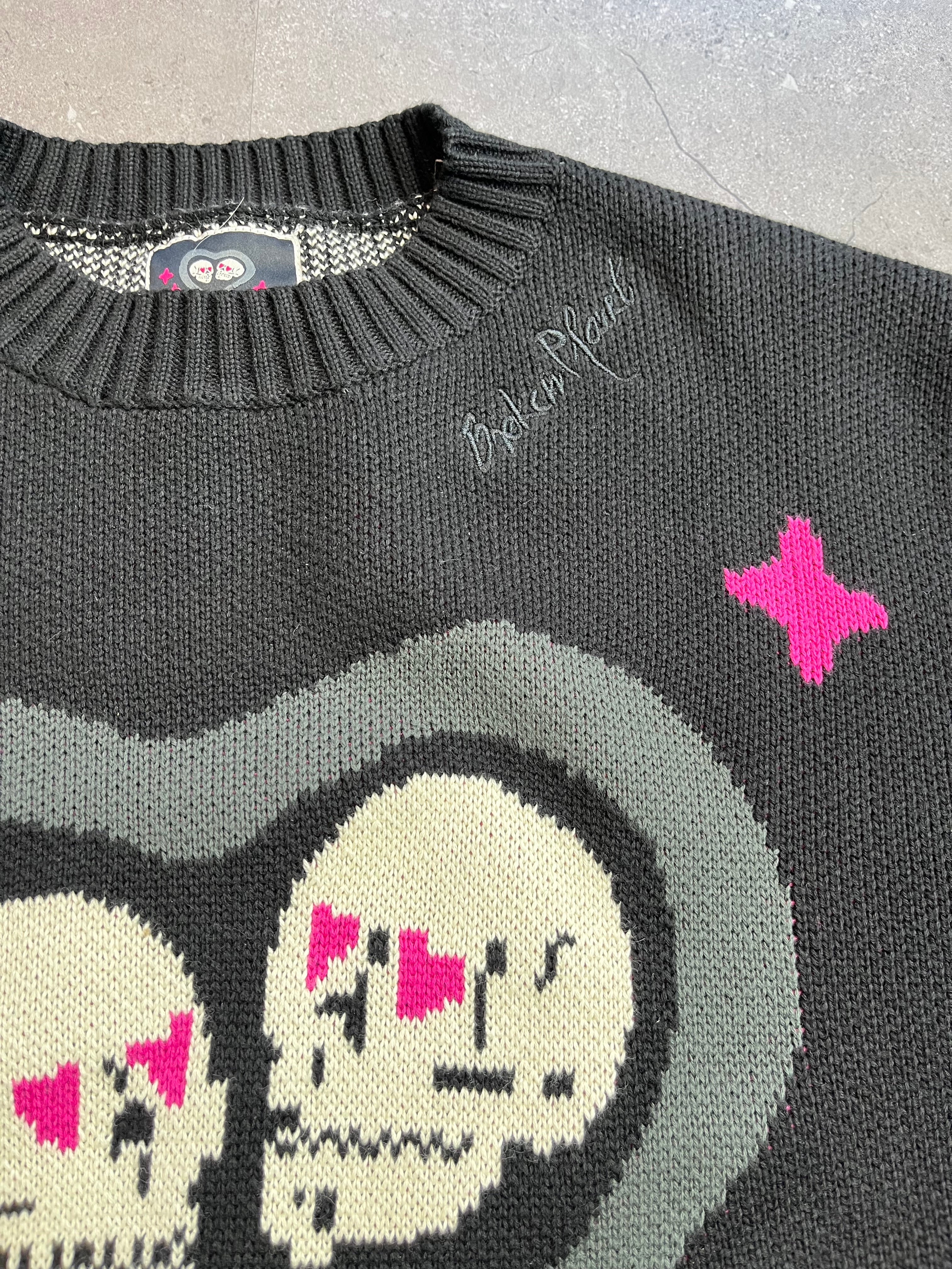 Broken Planet Knitted Sweater Black