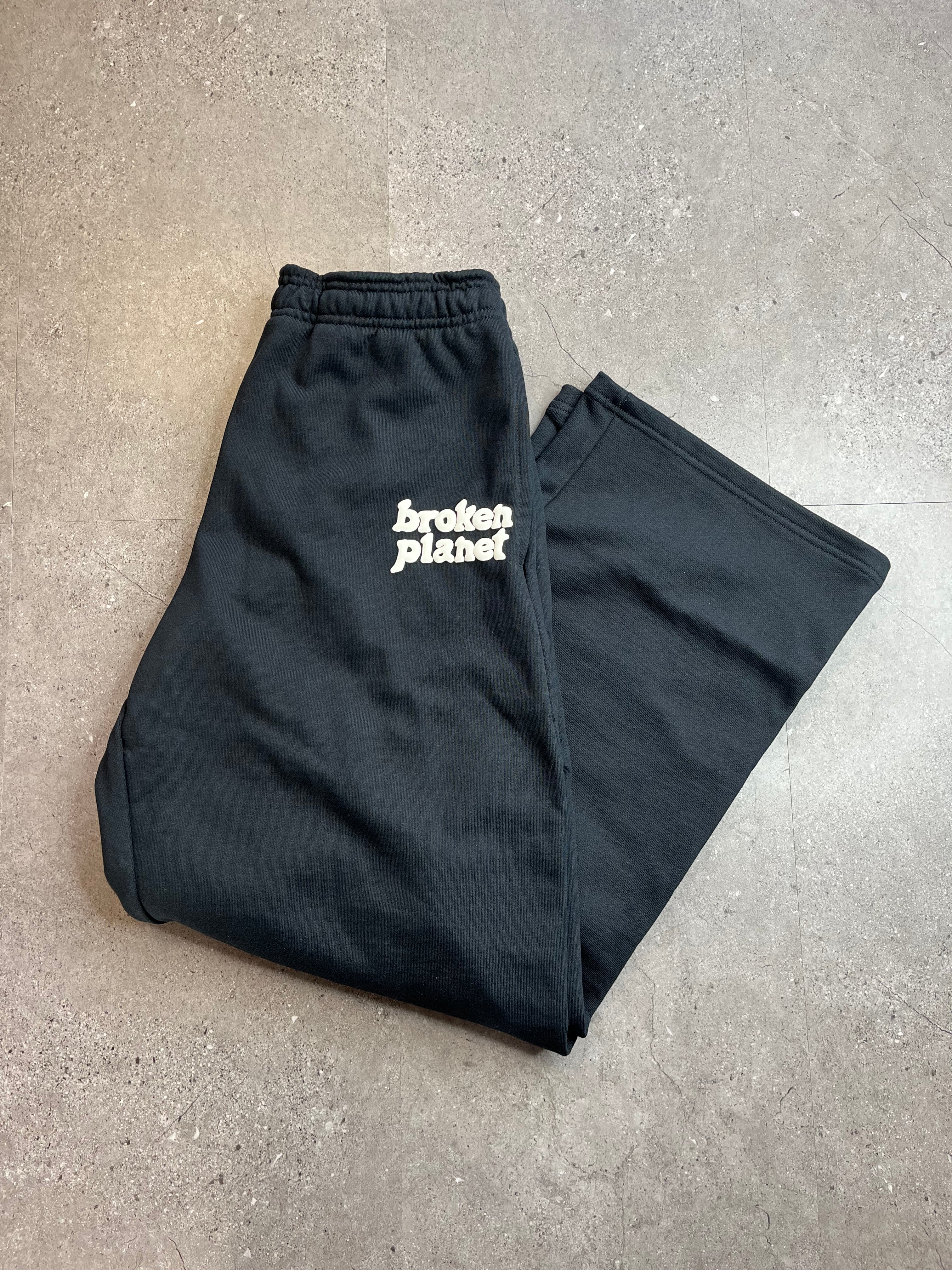 Broken Planet Uncuffed Joggers Black