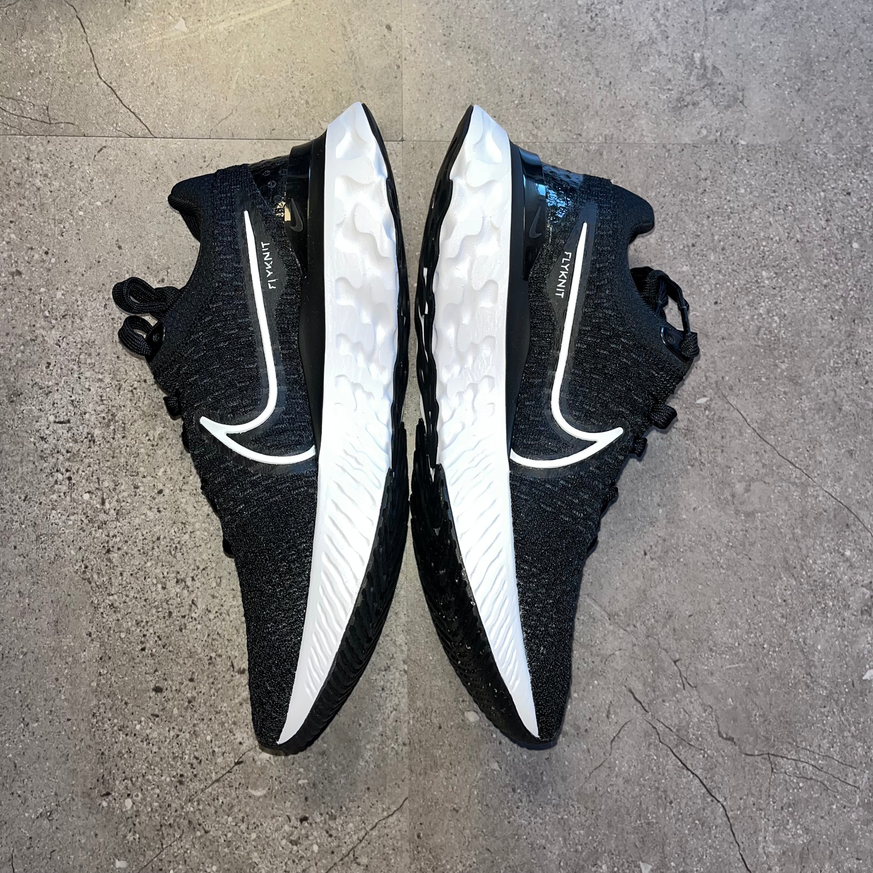 Nike React Infinity Run 3 Flyknit Black White