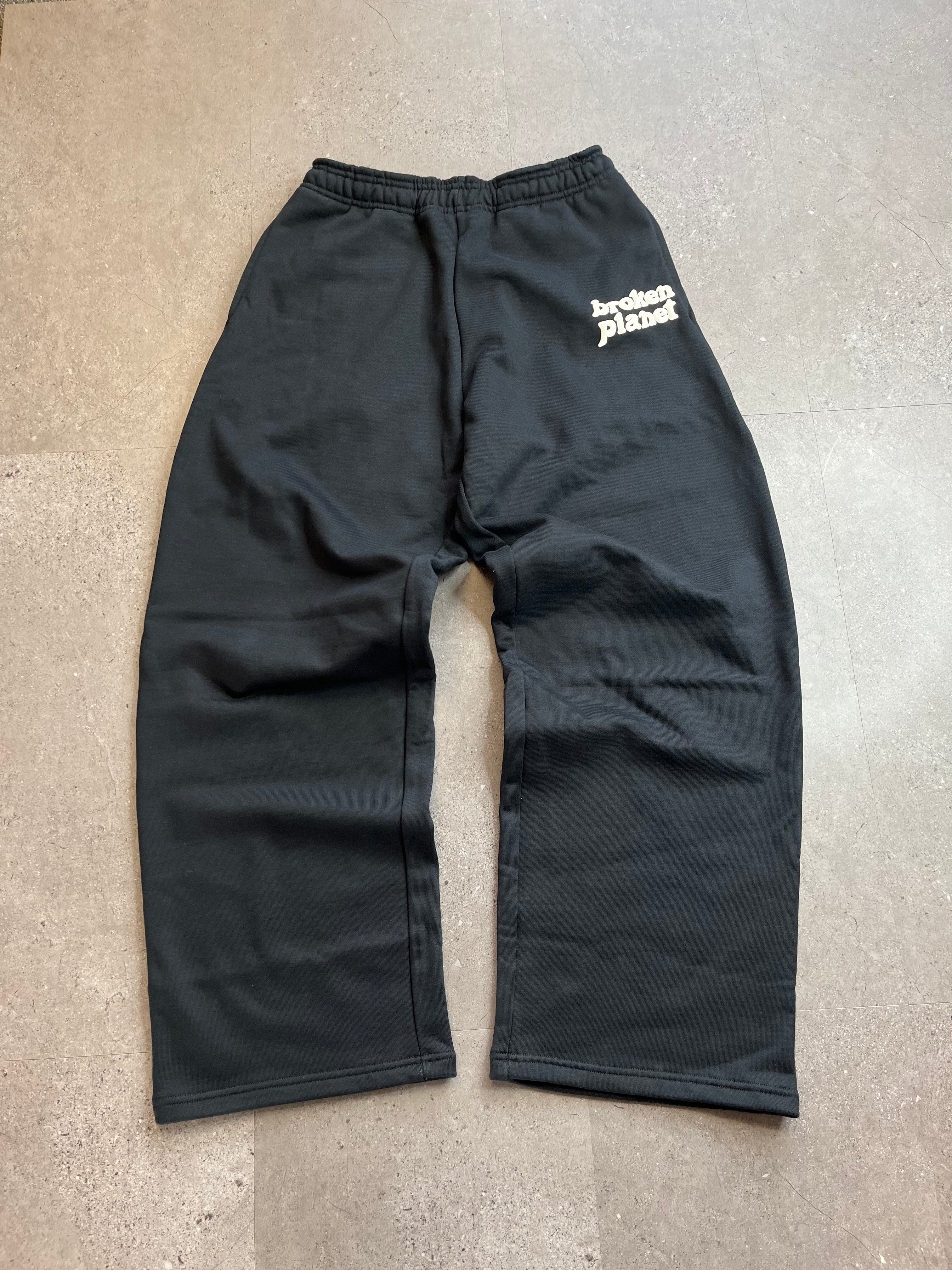 Broken Planet Uncuffed Joggers Black