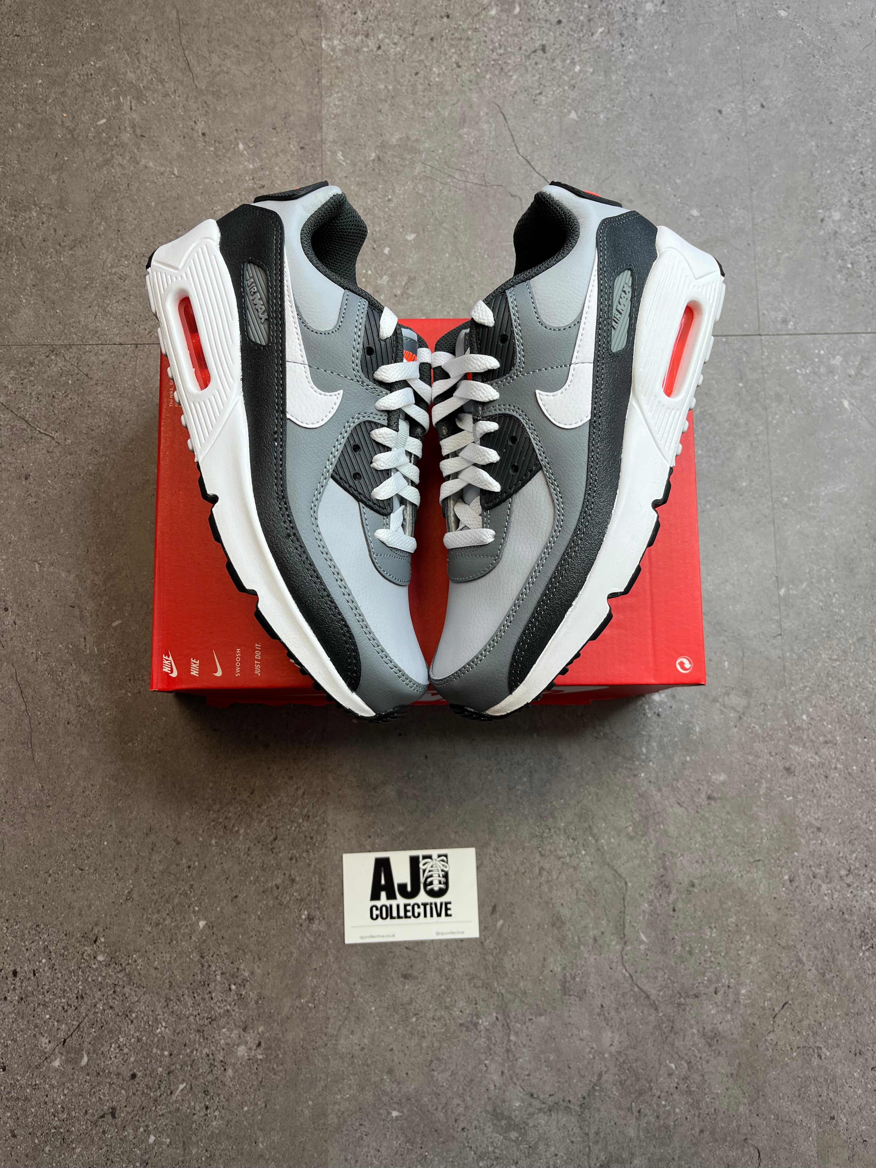 Nike Air Max 90 Wolf Grey White Cool Grey GS