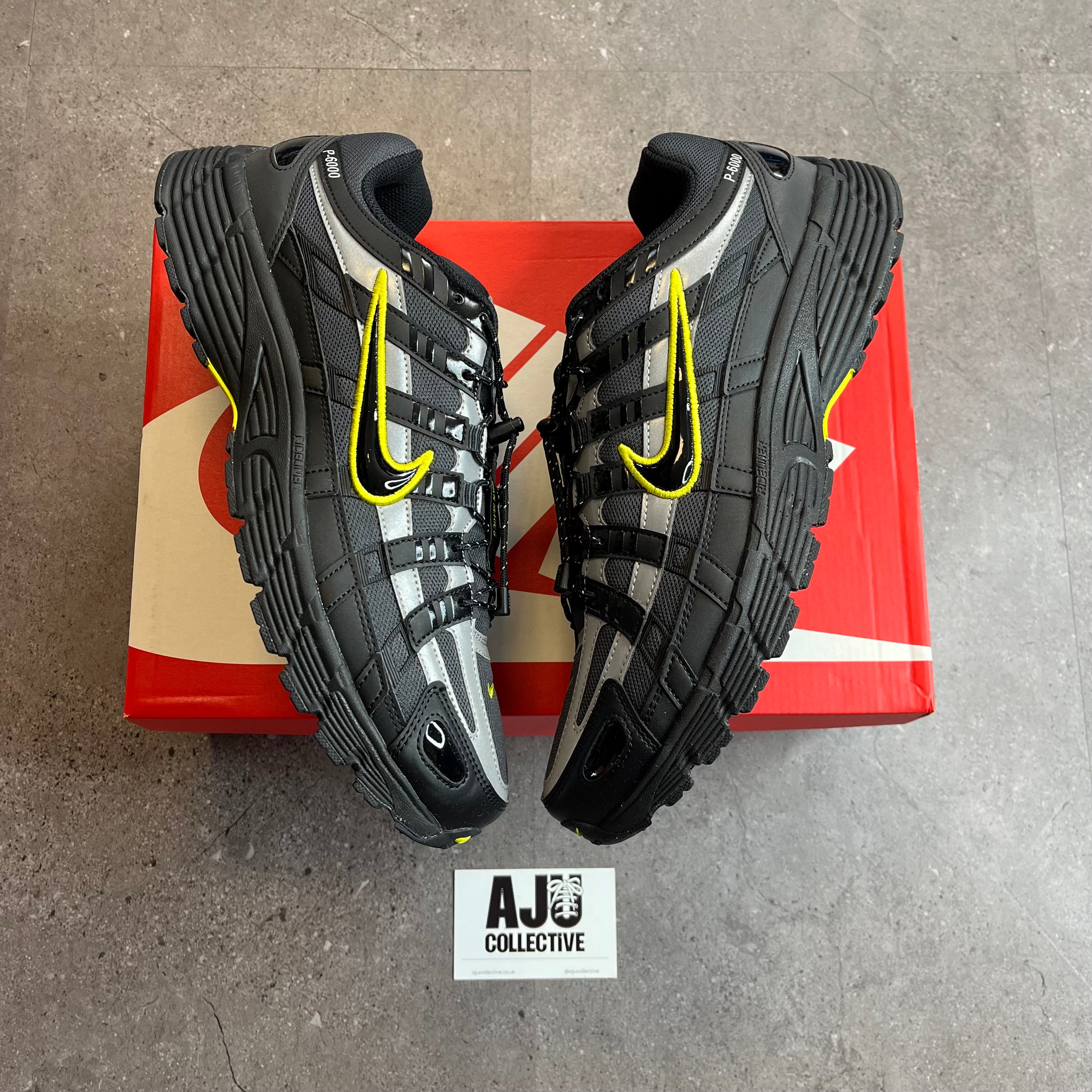 Nike P-6000 Black Opti Yellow