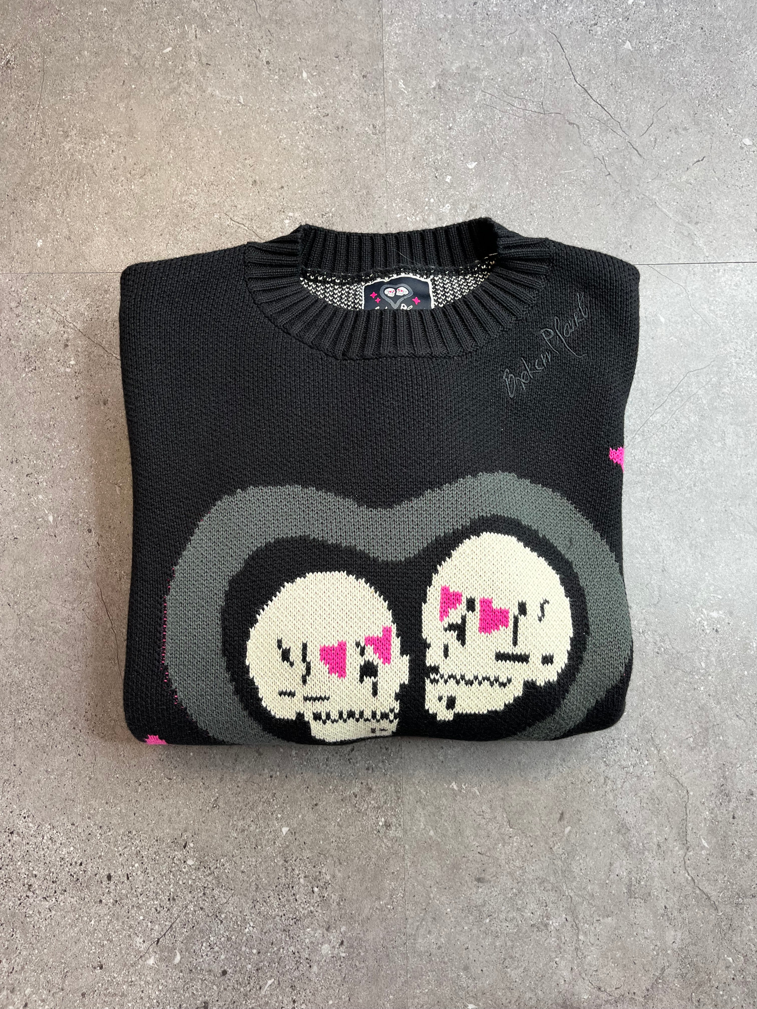 Broken Planet Knitted Sweater Black