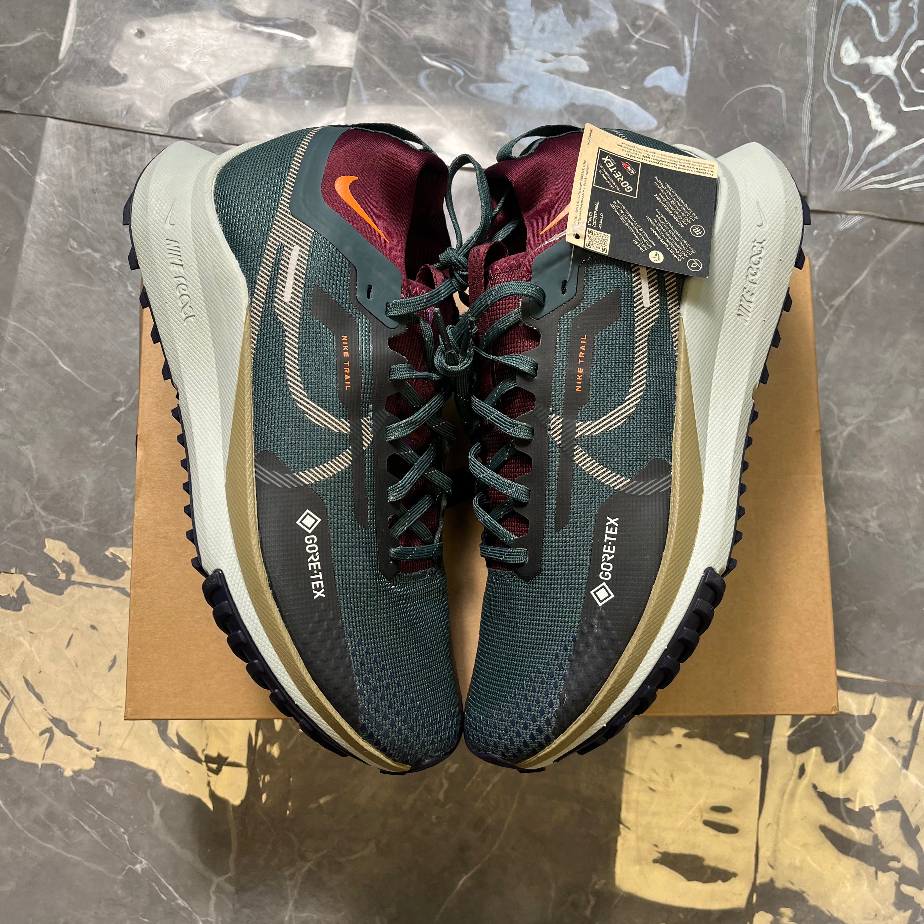 Nike React Pegasus Trial 4 GTX V2 'Deep Jungle Night Maroon'