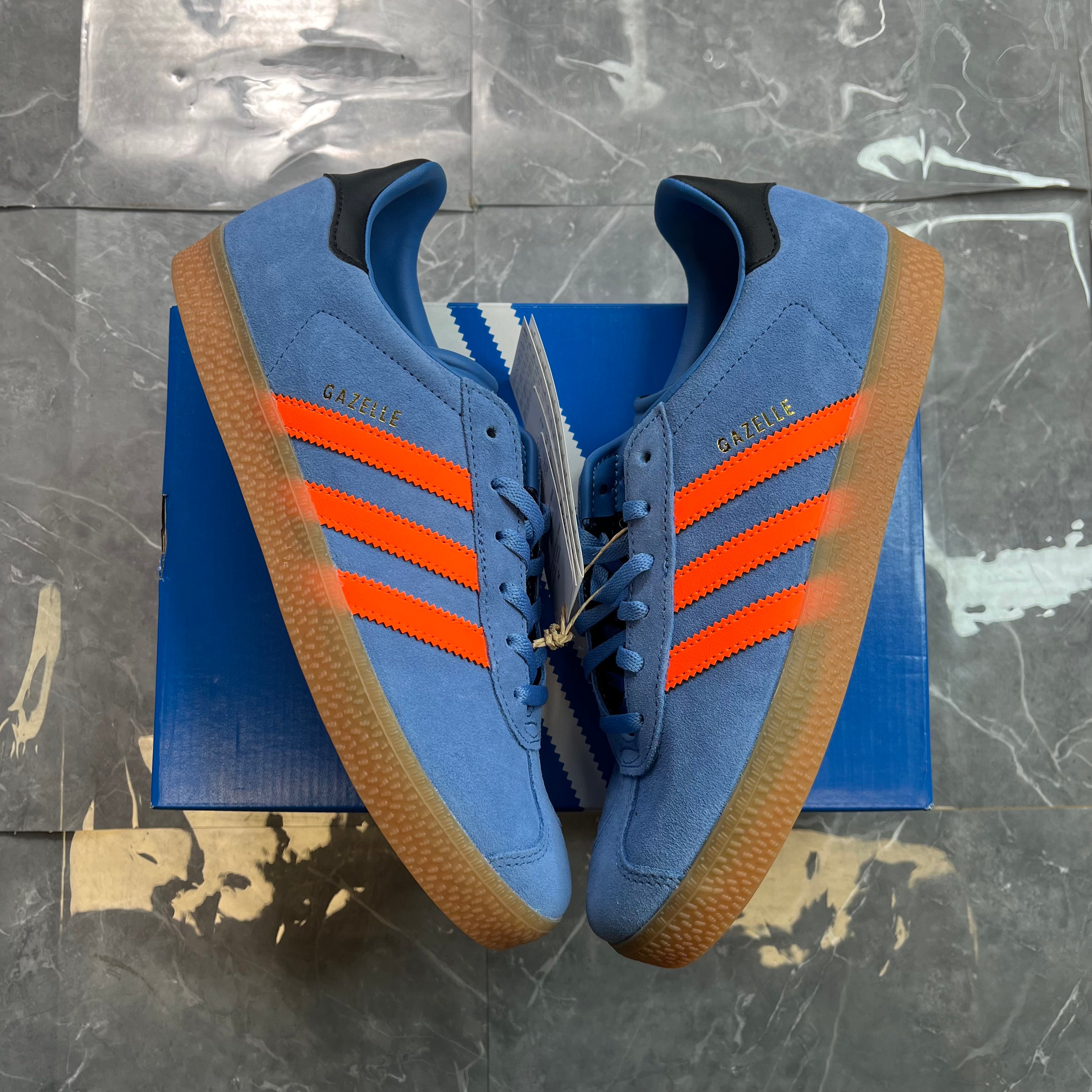 Adidas Gazelle J Blue Orange