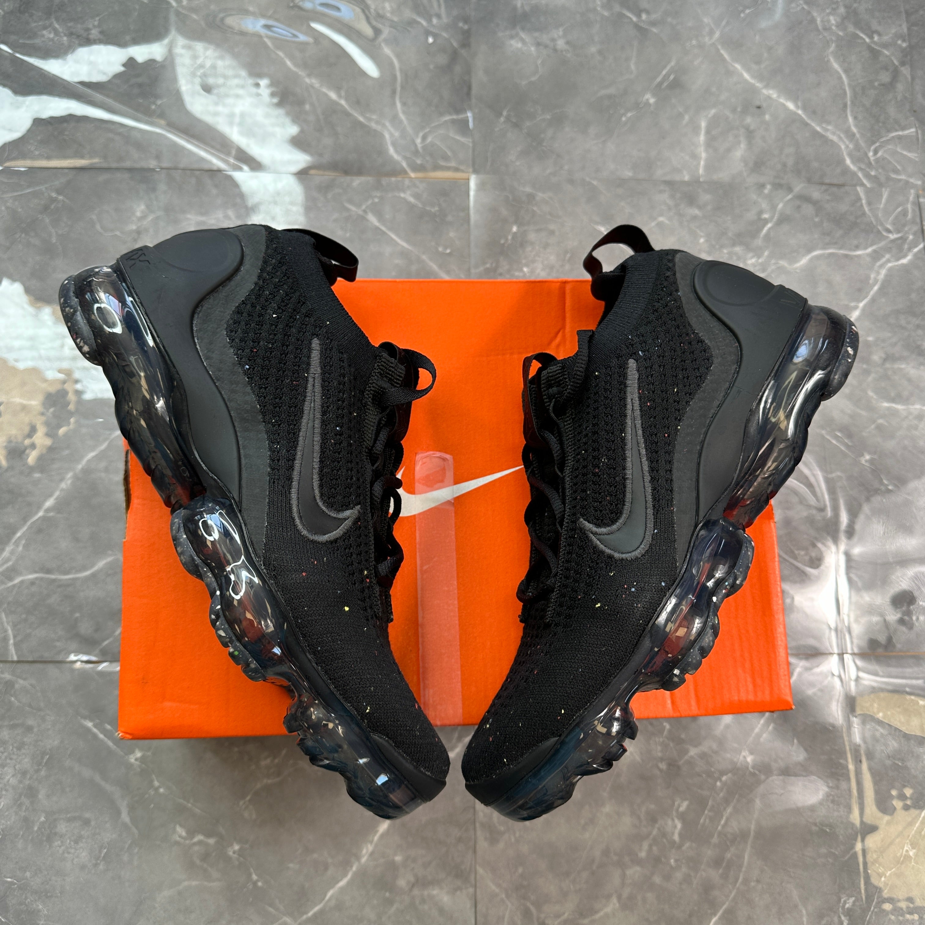 Nike Air VaporMax 2021 Flyknit GS 'Triple Black'