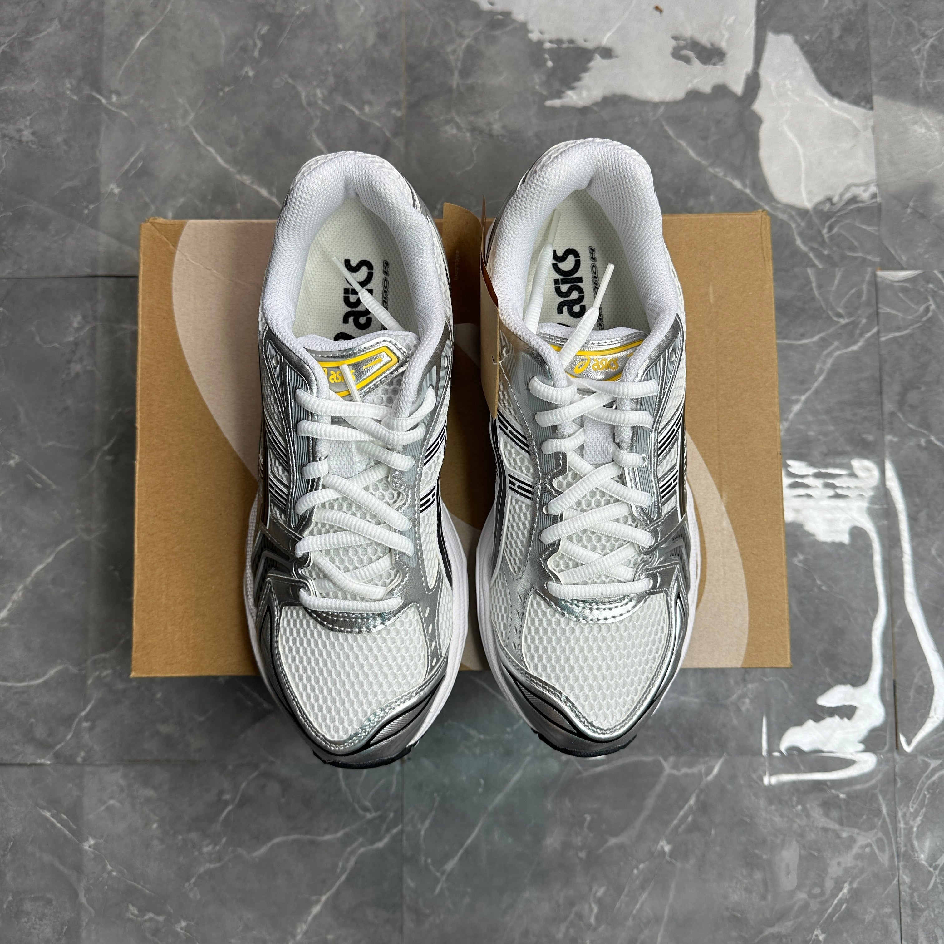 Asics Gel-Kayano 14 White/Tai-Chi Yellow