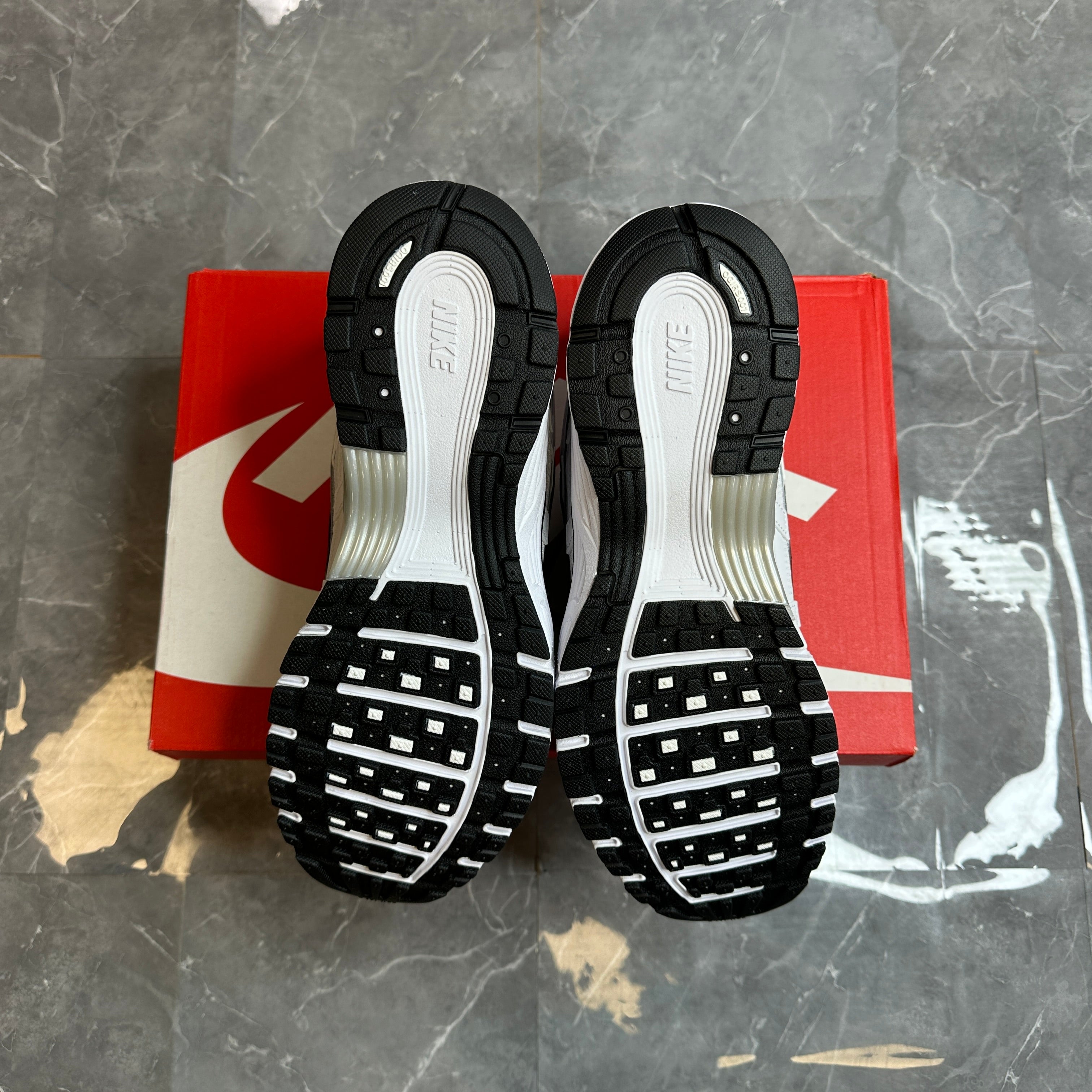 Nike P-6000 Black White Metallic Silver